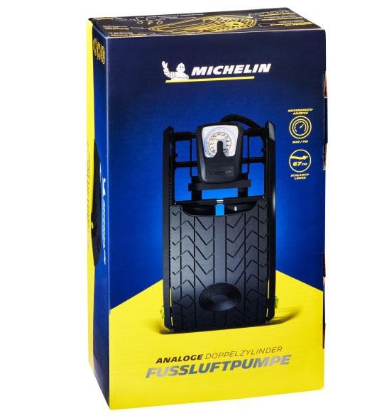 Michelin Doppelzylinder Fußluftpumpe