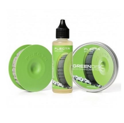 FLECTR Green Disc Kettenpflege Tool + Bio Chain Lube Set