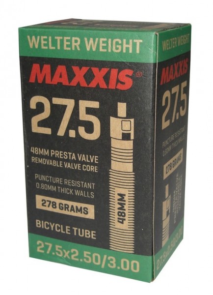 Maxxis WelterWeight Plus 27.5x2.50 - 3.00 Presta/FV 48mm