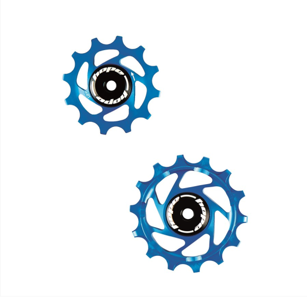 Hope Schaltwerkrolle 14T/12T Jockey Wheels - Pair - Blue