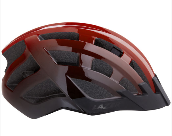LAZER Compact DLX Helmet Freizeit/Trekking Red Black Unisize 54-61 cm