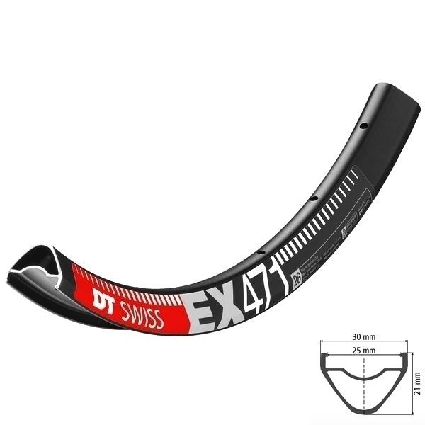 DT Swiss EX 471 Rim 27,5" | 650b schwarz (only possible with DT Squorx Nipples