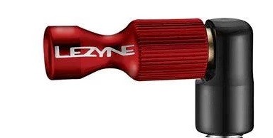 Lezyne CO2 Pumphead Trigger Drive CNC red-glossy