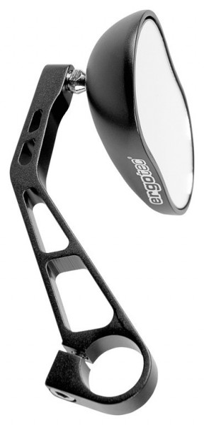 Bicycle mirror Ergotec M 88 Alu, left and right mounting, black