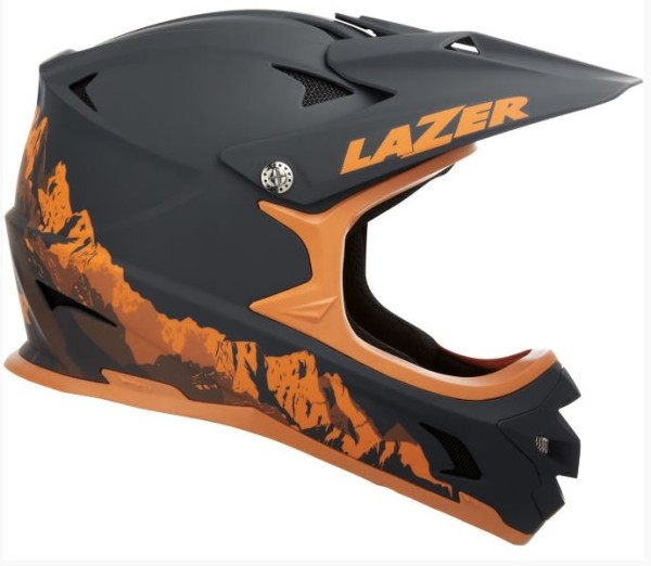 LAZER Phoenix+ Helm MTB/Downhill Matte Cobalt Orange (S) 54-56 cm