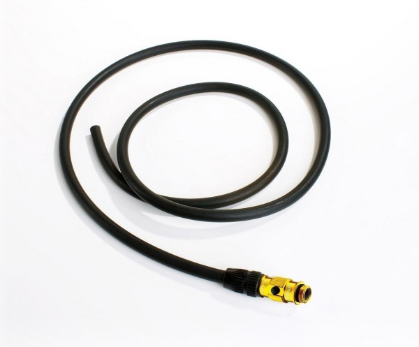 Lezyne replacement hose with ABS FLIP Venti for Pressure and MFD pumps gold-plated