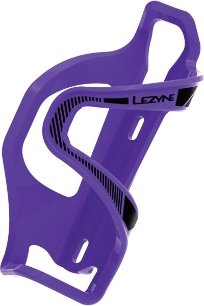 Lezyne Water bottle holder Flow Cage E purple-black / left