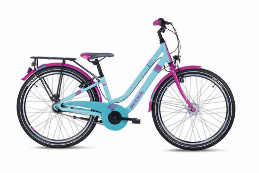 S´COOL chiX 24 twin alloy 7-speed turquoise / violet