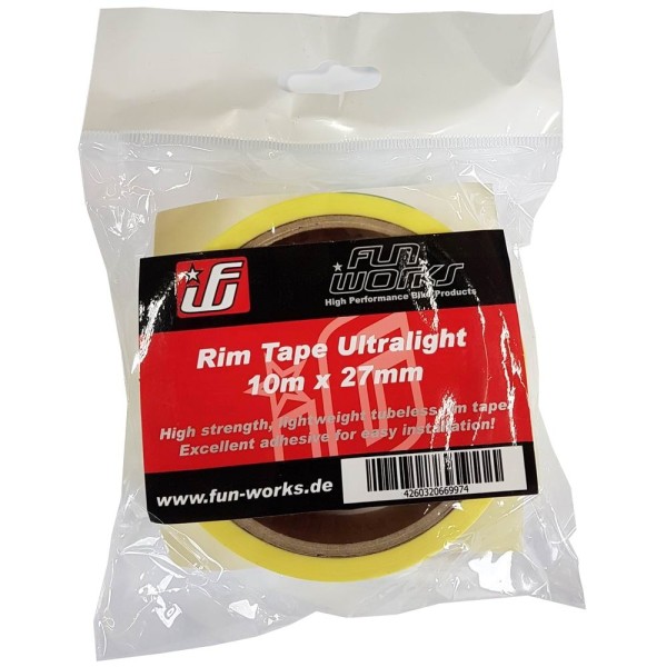 Fun Works Tubeless Rim Tape Ultralight 10mX27mm