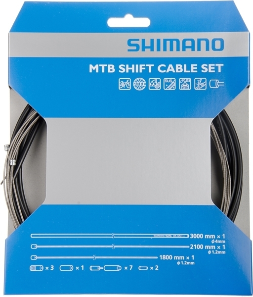 All Sizes Shimano Gear Cables SP40 Road-MTB Outer Gear Casing Black