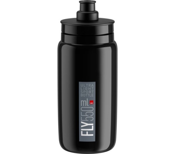 ELITE Trinkflasche FLY schwarz graues Logo 550ml