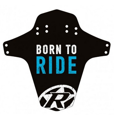 Reverse Mudguard Born to Ride light-blue