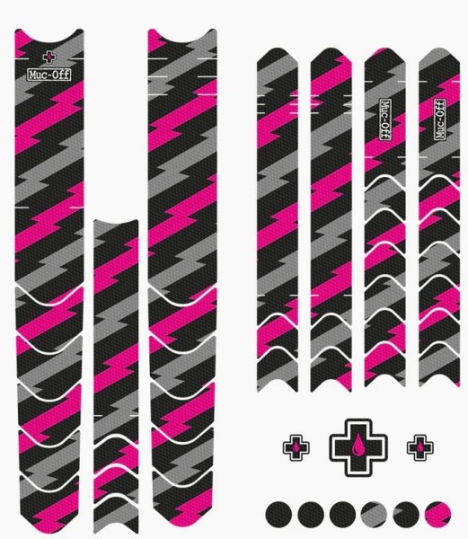 MUC OFF Frame Protection Kit DH/Enduro/trail bolt/pink