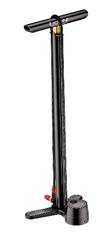 Lezyne vertical air pump CNC Digital Drive black-glossy