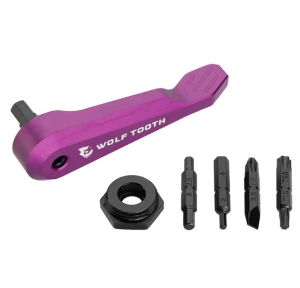 Wolf Tooth Axle Handle Multitool Purple