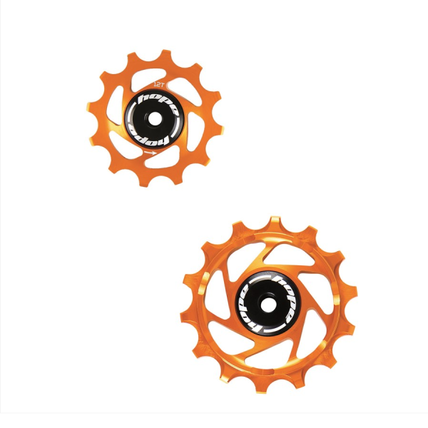 Hope Schaltwerkrolle 14T/12T Jockey Wheels - Pair - Orange
