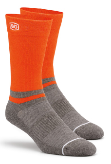 100% Block Athletic socks orange