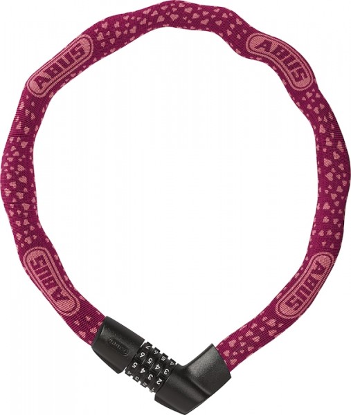 Abus number chain lock safe 1385 Cherry Heart 6mm/75cm