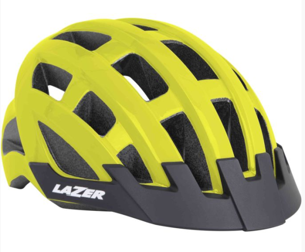 LAZER Compact Helm Freizeit/Trekking Flash Yellow Unisize 54-61 cm