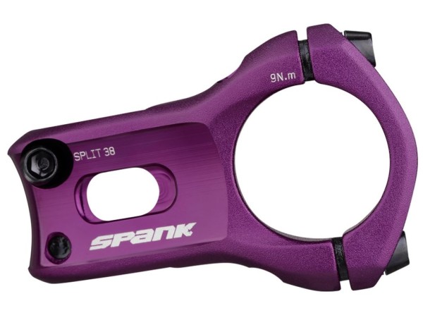 Spank Split 35 stem, 40mm purple