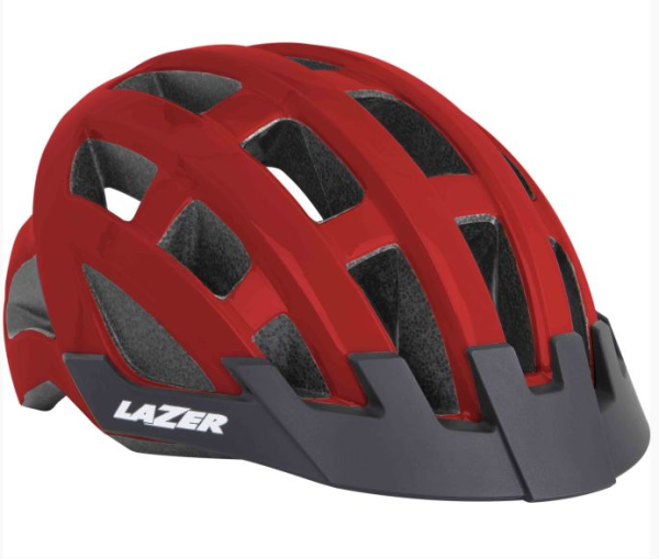 LAZER Compact Helm Freizeit/Trekking Red Unisize 54-61 cm